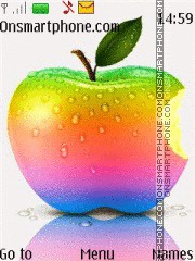 Colorful Apple 01 es el tema de pantalla