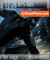 Black Spider tema screenshot