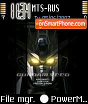 Capture d'écran Gundam Seed thème