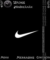 Capture d'écran Black Nike thème
