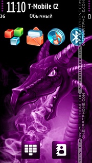 Capture d'écran Purple Dragon thème