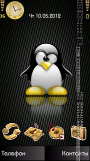 Gold Penguin theme screenshot