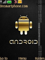 Скриншот темы Android Gold