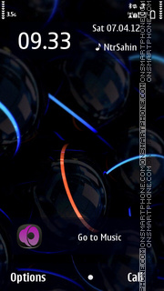 Neon Balls tema screenshot