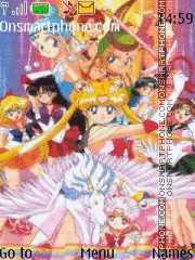 Sailormoon Icon tema screenshot