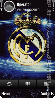 Capture d'écran Real Madrid Galaxy thème