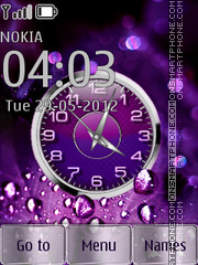Violet clock Theme-Screenshot