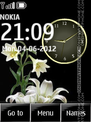 Capture d'écran Flower Clock thème