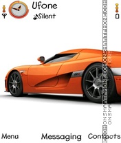 Orange Car tema screenshot
