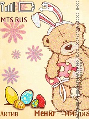 Capture d'écran Easter Teddy thème