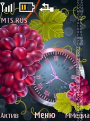 Grape Clock theme screenshot