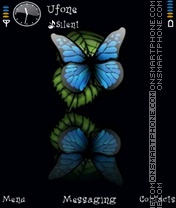 Blue Butterfly theme screenshot