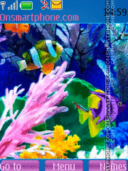 Beautiful Aquarium full animated tema screenshot
