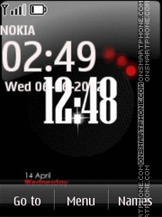 New Dark Clock tema screenshot