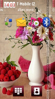 Flower Vase tema screenshot