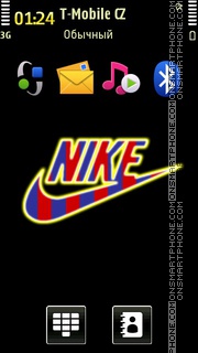 Скриншот темы Nike Barca