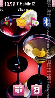 Cocktail With Olives tema screenshot