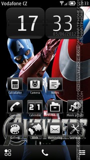 Captain America ^ 3 Avengers es el tema de pantalla