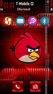 Скриншот темы Angry Birds 2012