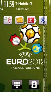 Football Euro 2012 tema screenshot