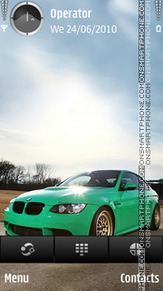 Capture d'écran BMW Green thème