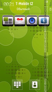 Green Android 01 theme screenshot