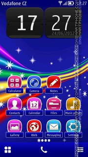 Rainbow Abstract 03 tema screenshot