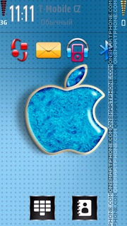 Blue Apple 01 tema screenshot