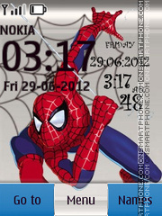 Spiderman tema screenshot