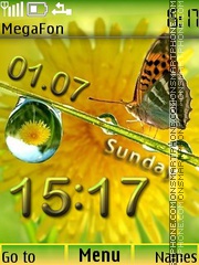 Morning Butterfly tema screenshot
