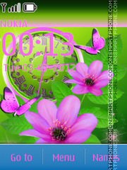 Capture d'écran Pink Flowers thème