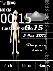 Alien Ufo tema screenshot