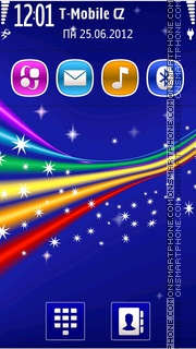 Rainbow Abstract 04 tema screenshot