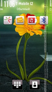 Beauty Flower 01 tema screenshot