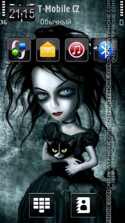Dark Girl 3 theme screenshot