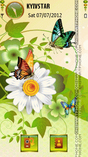 Capture d'écran Butterflies thème