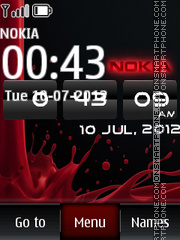 Скриншот темы Nokia Clock 15