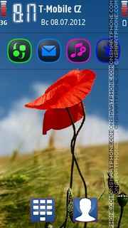 Red Poppy 5th theme screenshot