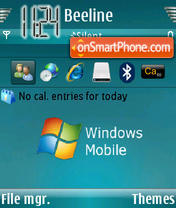 Winmobile theme screenshot