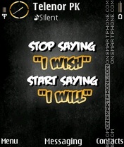 Stop Wishing es el tema de pantalla