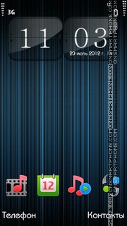 Blue Lines theme screenshot