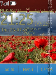 Poppies tema screenshot