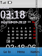 Скриншот темы Pattern on the calendar