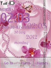 Orchids and Pearls tema screenshot