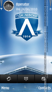 Capture d'écran FC Levski Sofia thème