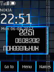 Blue theme tema screenshot
