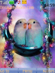 Скриншот темы Lover Parrots