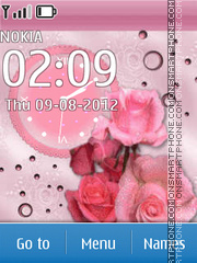 Скриншот темы Pink roses