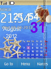Marine Calendar es el tema de pantalla