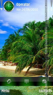 Capture d'écran Tropic thème